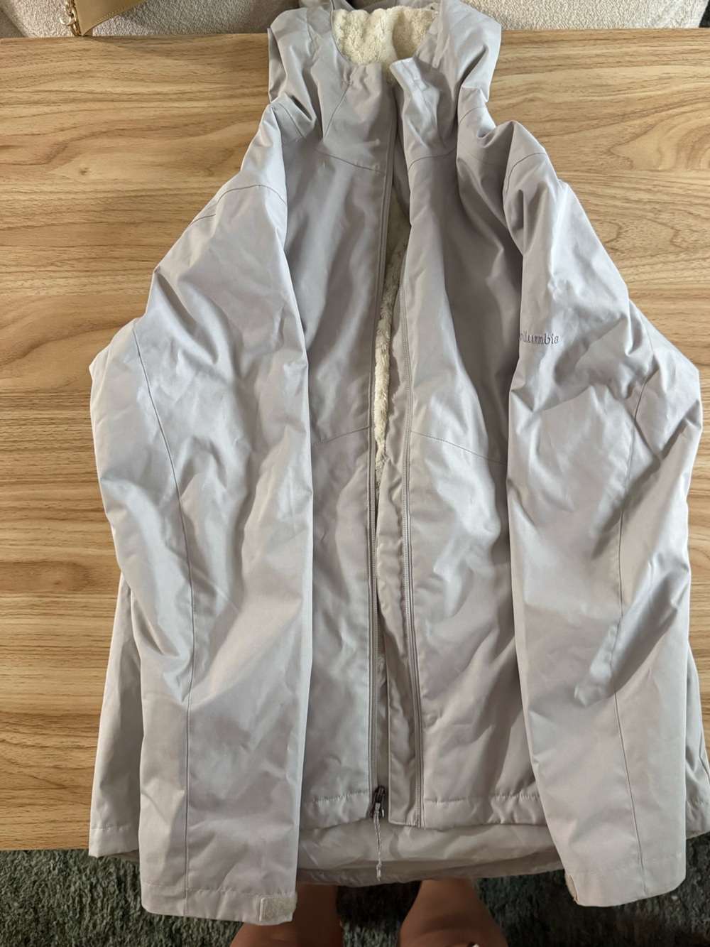 Columbia Light Gray/Cream Womens Jacket